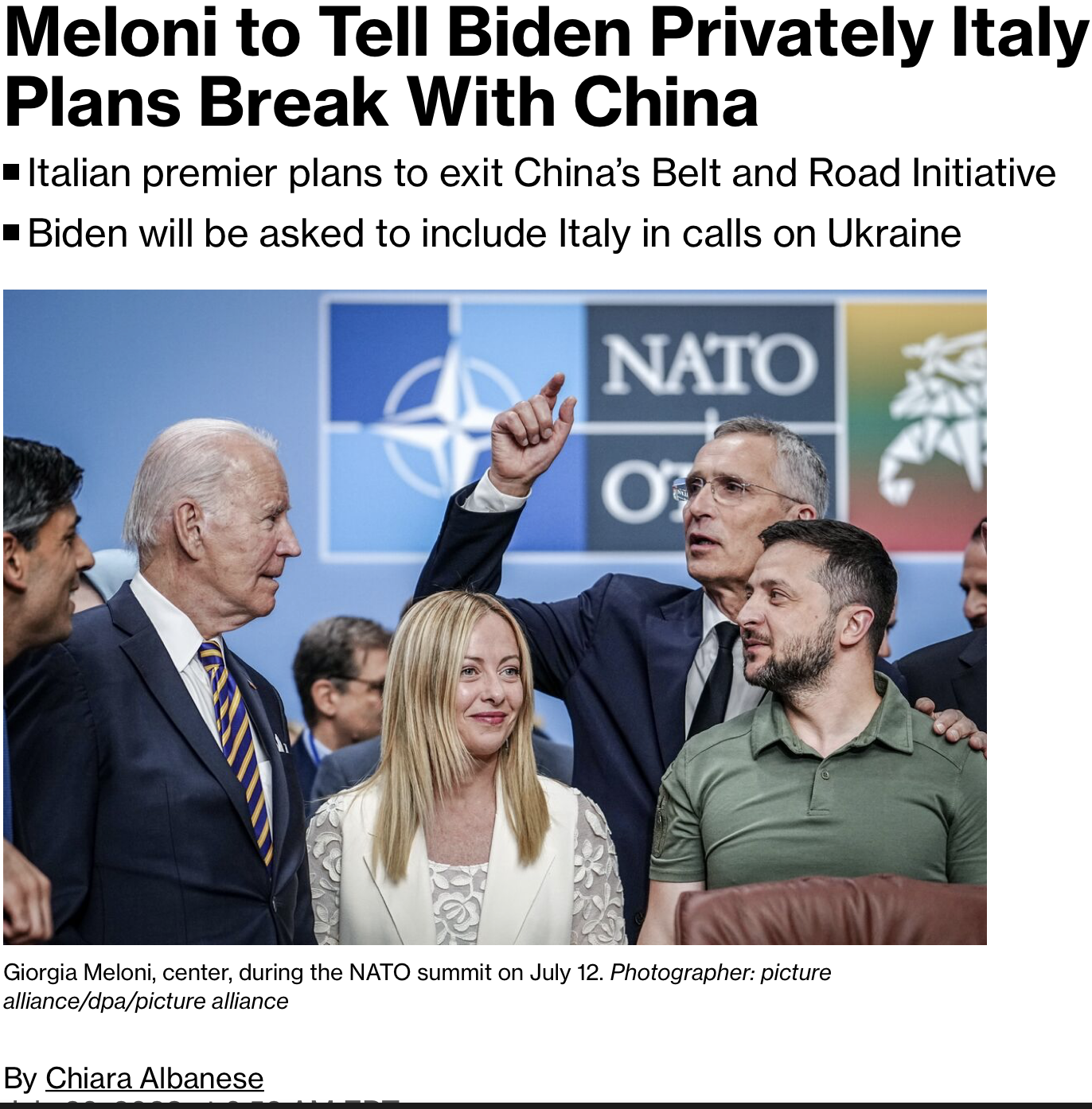 “Divide and Rule”: Italy’s PM Giorgia Meloni Is Biden’s “Political Asset”. U.S. Behind Niger Coup d’Etat. America’s Hegemonic Wars Against Europe and Africa