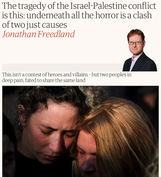 Jonathan Freedland’s Enduring Bad Faith