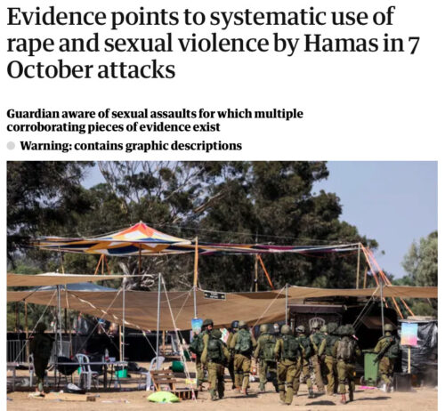 Why the Guardian’s “Hamas Mass Rape” Story doesn’t Pass the Sniff Test