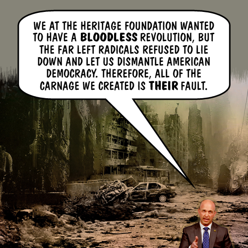 Internal Dissent, High-Profile Resignations, and Donor Anxiety Have Shaken the Heritage Foundation